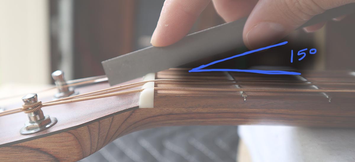 TGP » Correctly Fix Guitar String Nut Binding